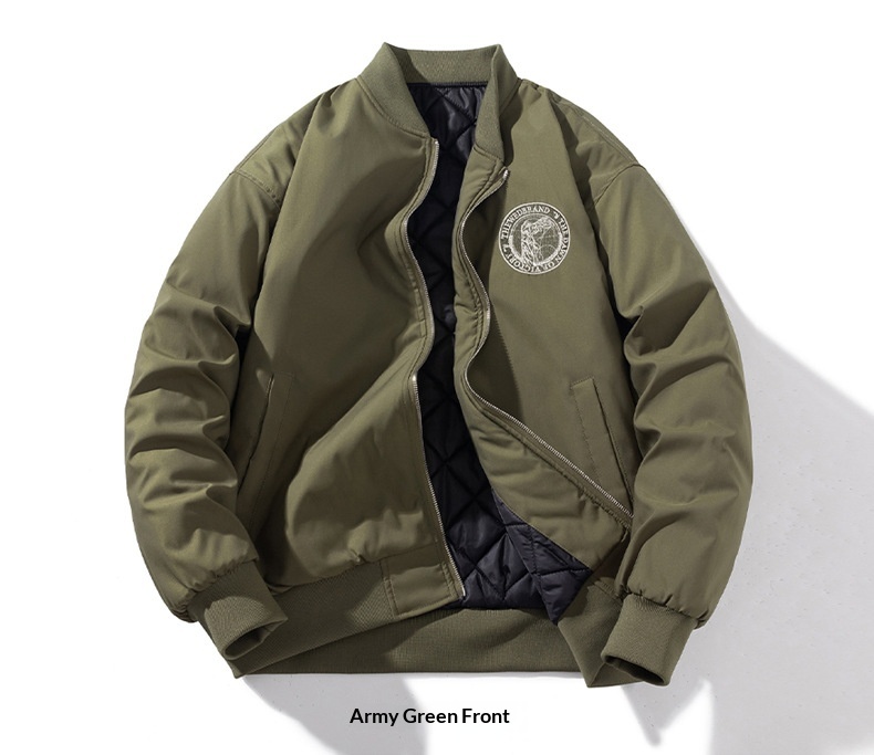 Junge Herbst Winter Europäisch Amerikanischer Trend Bestickte Baseball Herren Damen Paar Lockerer Mantel Verdickte Bomberjacke Mantel_voghion.com