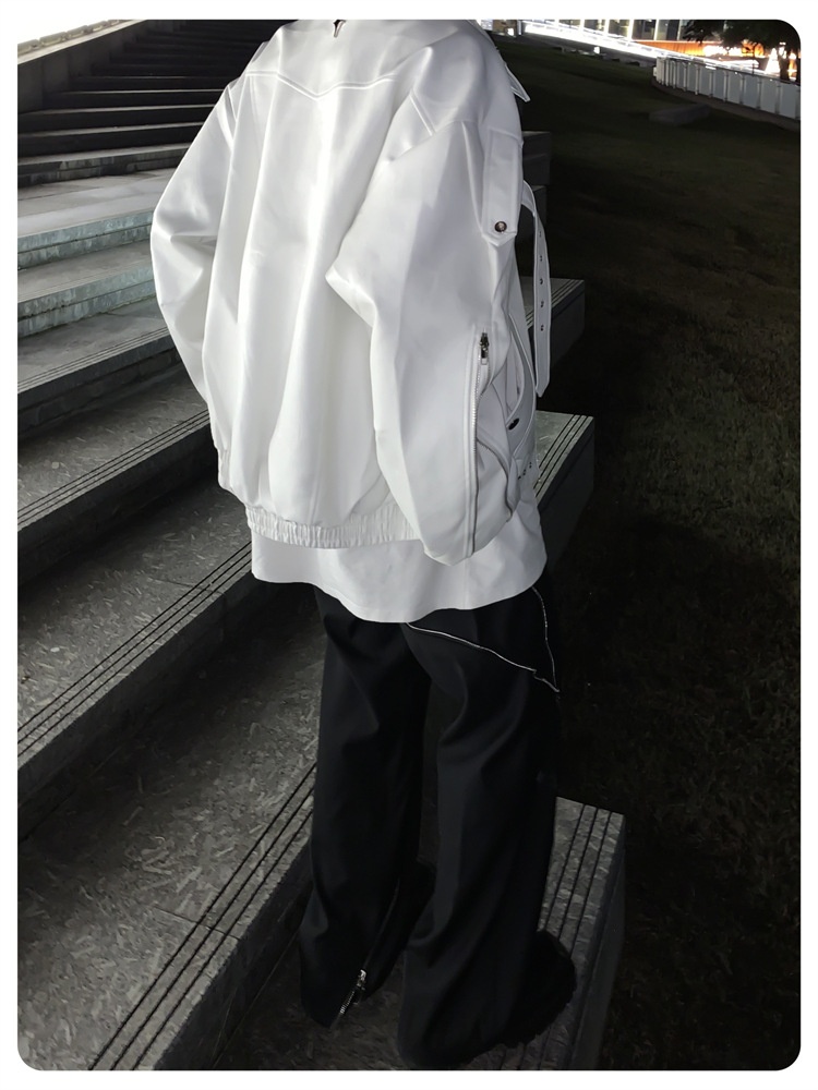 Giacca da motociclista in pelle PU di alta qualità, stile punk decostruito, stile europeo e americano, versatile, tendenza_voghion.com