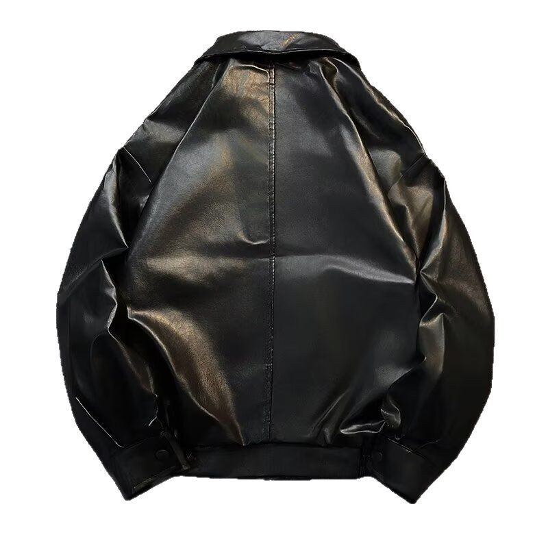 Giacca da aviatore in pelle PU da uomo alla moda di strada europea e americana, ampia e alla moda, disponibile in magazzino_voghion.com