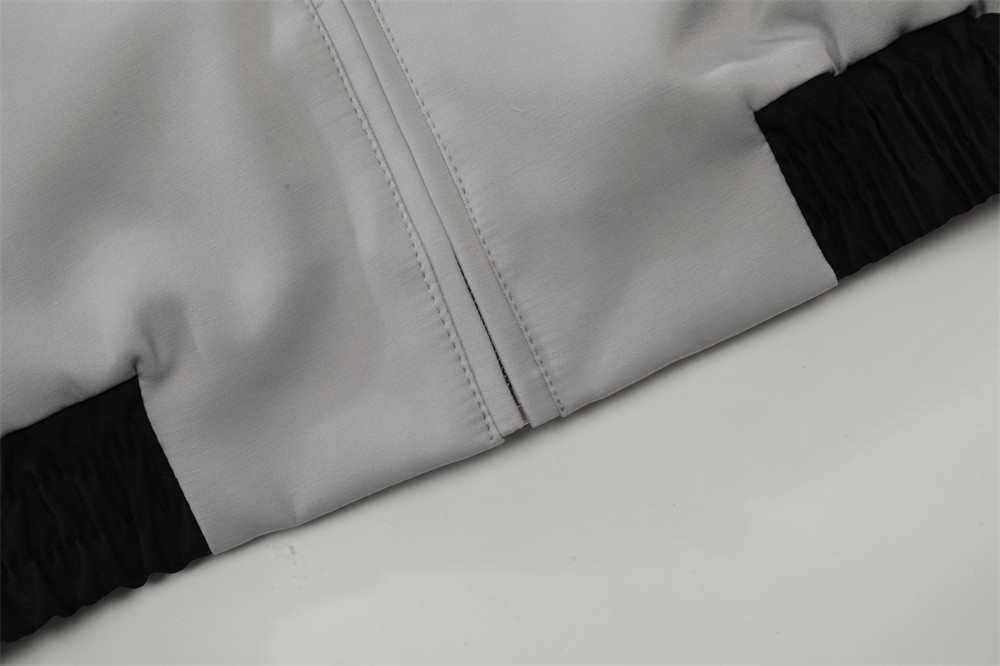 Ragazzo europeo e americano High Street Block Lapel Men Personality Loose Color Contrast Poc Zipper Design Moto_voghion.com