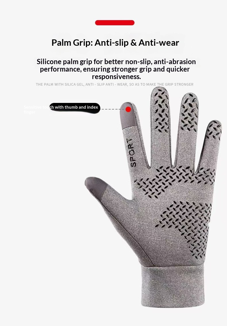 boy Boy Boy Outdoor Warm Gloves For Men, Autumn And Winter, Cycling Sports, Full Two Finger, Windproof, Waterproof, Cold Resistant,_voghion.com