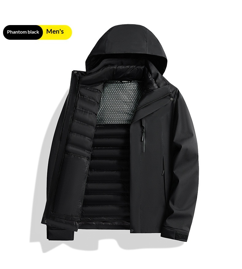 Ensemble deux pièces pour homme, doudoune d'hiver amovible, personnalisable, conforme aux normes nationales._voghion.com