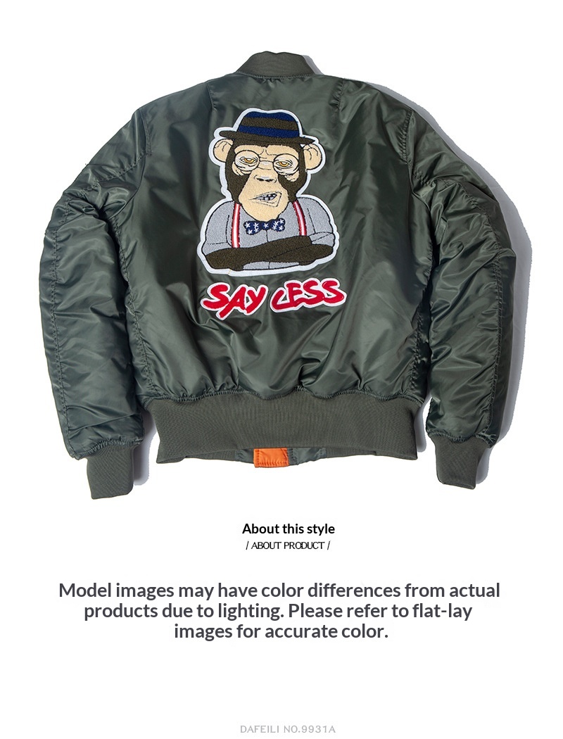 boy 2025 Winter New American Hip-Hop Fleece-Lined Thickened Plus Size Bomber Men's Embroidered Baseball Jacket Trendy Street_voghion.com