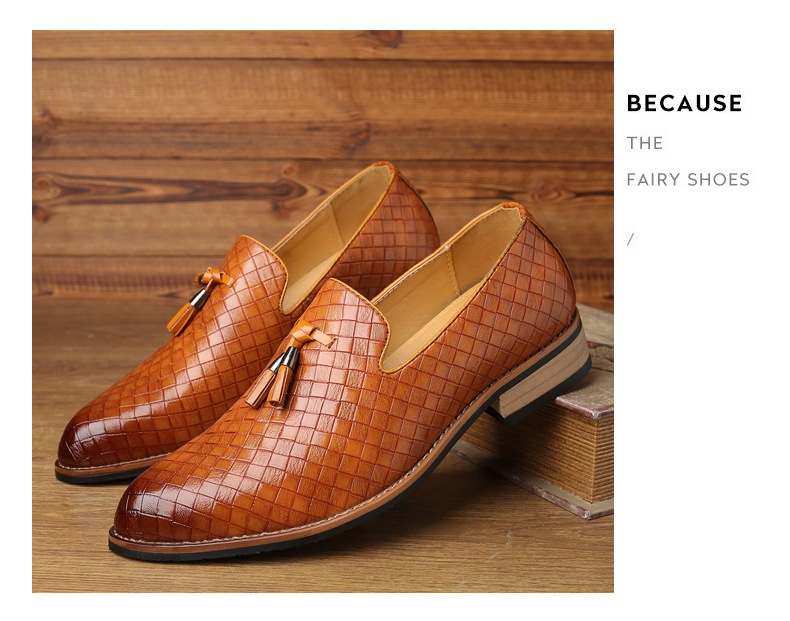 Voyage Voyage New Casual Loafers Large Size Slip-On Lazy One-Step-On Tassel Fashion Versatile Men's Shoes_voghion.com