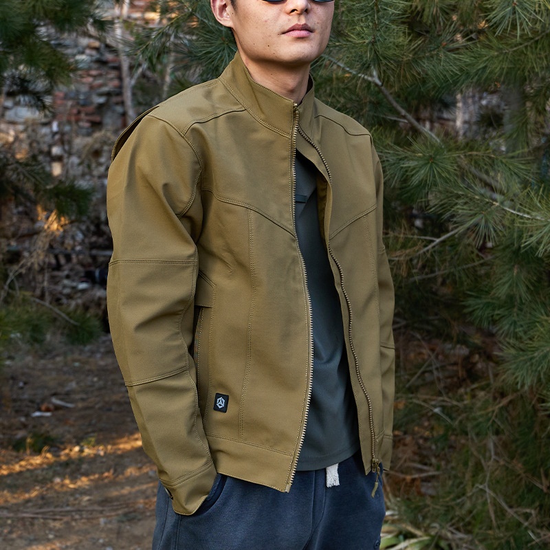 boy Boy Autumn Winter Outdoor Assassin Jacket Single Layer Men's Thin Administrive Brehable Multi Pocket Tactical Uniform_voghion.com