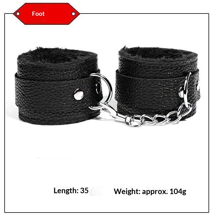 luckyqqyp SM Peluche Sexy Toys Set di Addestramento Bondage Dieci Pezzi Frusta Manette Manette per Piedi Plug Anale Punizione Provocante_voghion.com