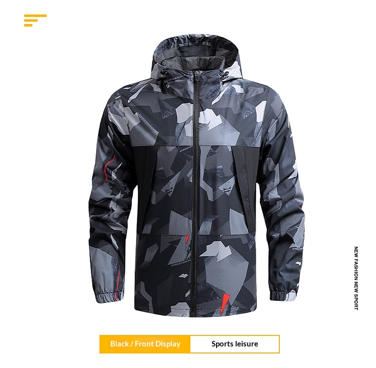 boy Boy Cross-Border Men's Spring And Autumn Hiking Thin Casual Quick-Dry Windproof Outdoor Sports Hooded Jacket_voghion.com