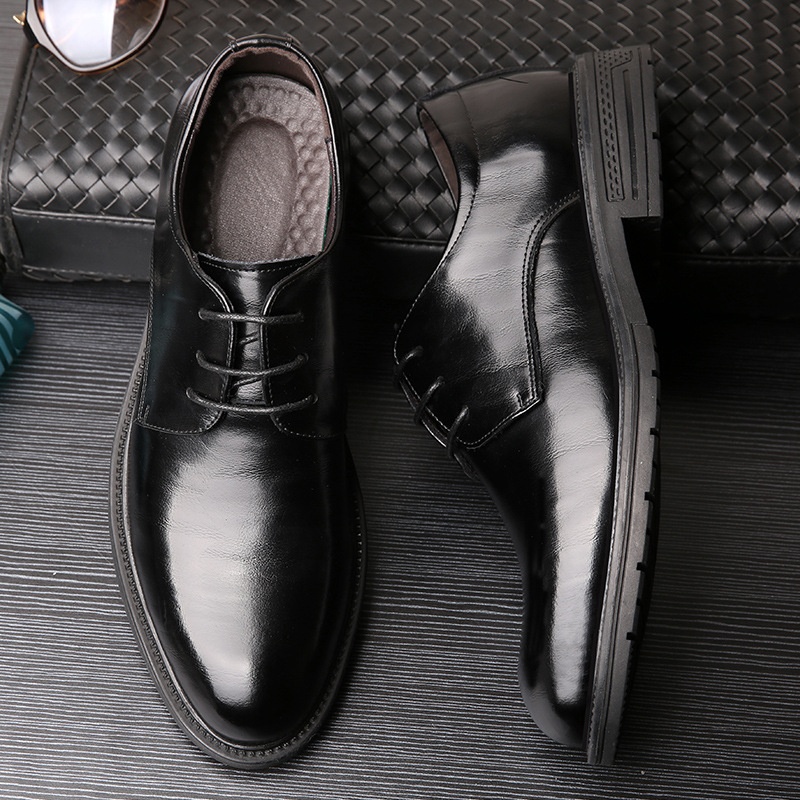 WalkPrime WalkPrime 2025 Cross-Border Herbst/Winter Brogue Business Herren Trendy Korean Version Echtleder Casual British Style Vielseitig_voghion.com