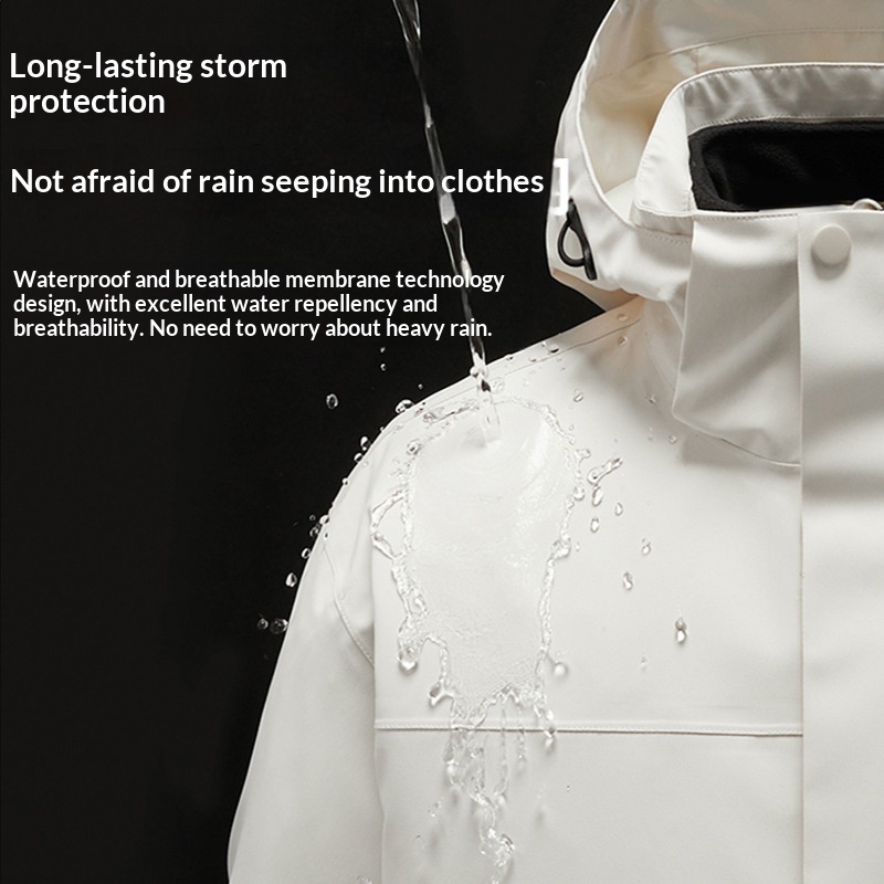 Boy GB32614 Nieuwe nationale standaard dames 3-in-1 winterjas heren Polar Fleece winddicht waterdicht wandeljas_voghion.com