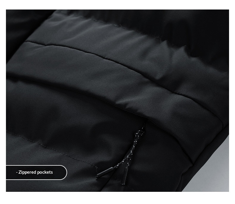 Manteau d'hiver épais en duvet pour garçon, collection 2023, vêtements d'extérieur pour jeunes, veste matelassée en coton, tendance mode homme._voghion.com