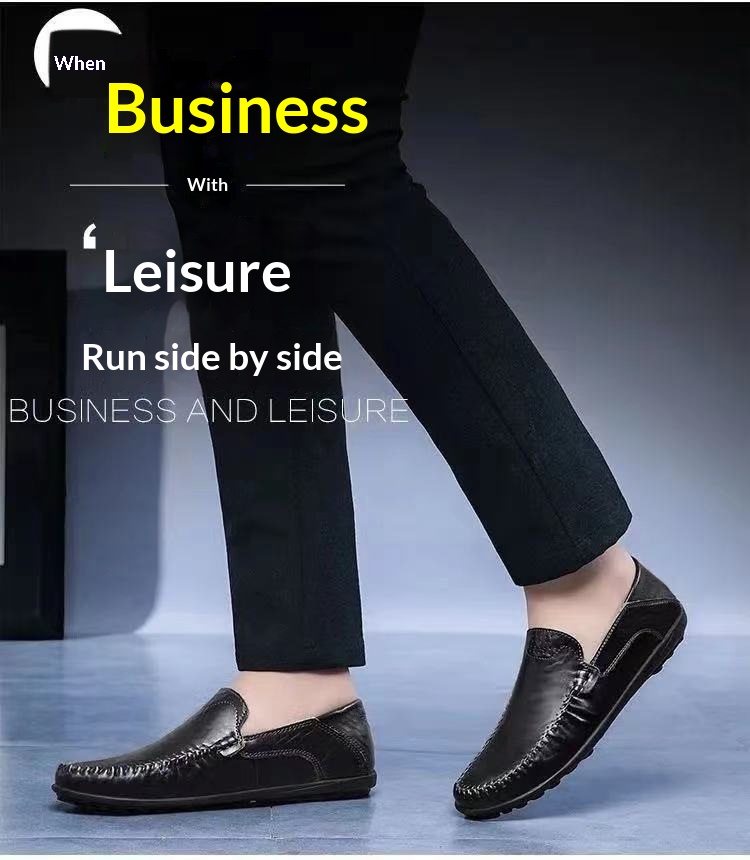 Voyage Voyage Men's Low-top Driving Loafers Casual Breathable Daily Leather Soft Sole Slip-on Shoes Wholesale_voghion.com