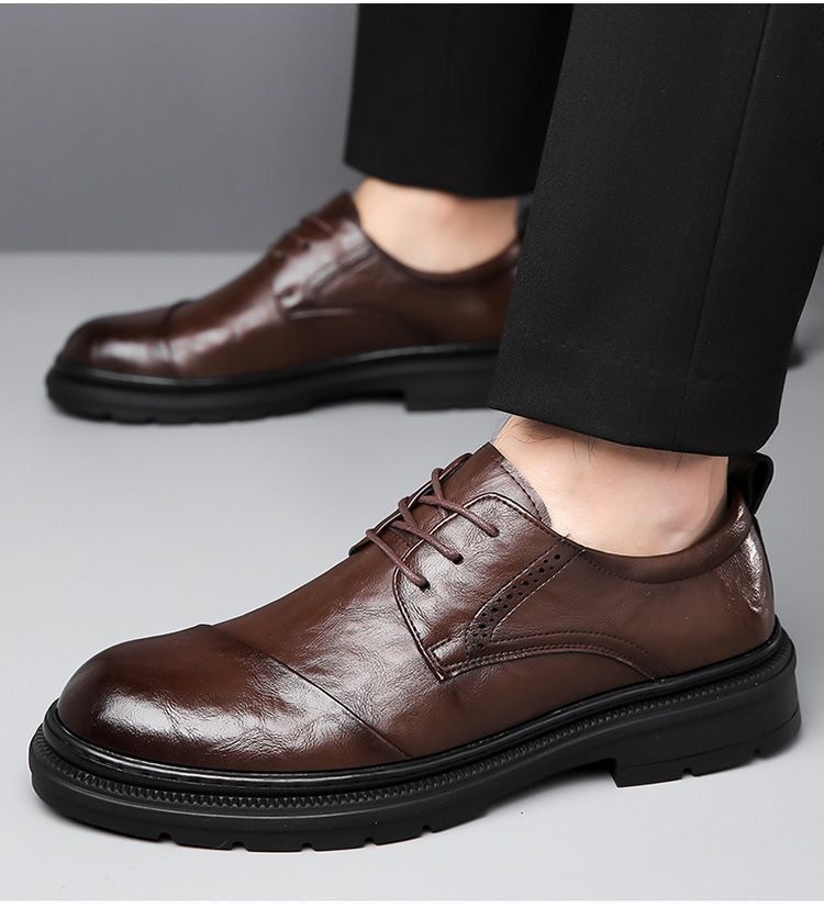 WalkPrime WalkPrime Nuove scarpe da uomo in morbida pelle, versatili, formali, casual, Derby, da sposo, da lavoro, da matrimonio, britanniche_voghion.com