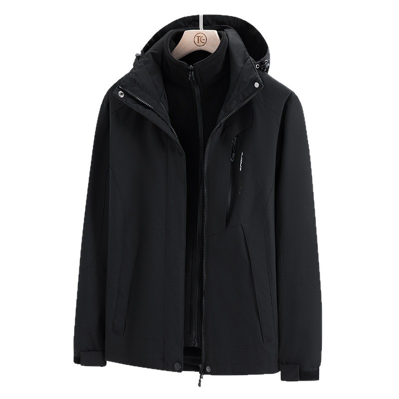 Boy Boy Factory Direct Hot-Selling Outdoor Sports 3-in-1 Afneembare Tweedelige Jas Winddichte Regenbestendige Jas_voghion.com