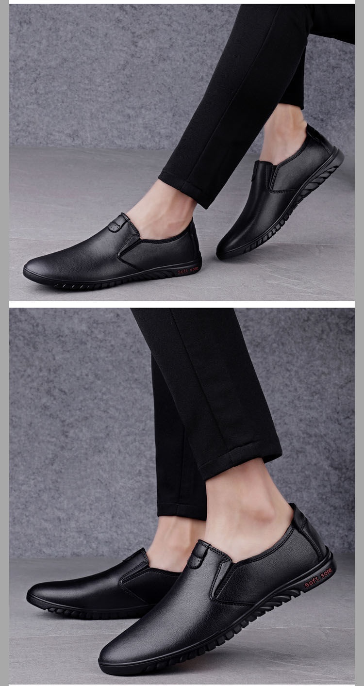 Voyage Voyage Autumn Men's PU Leather Wholesale Casual Shoes Men Soft Sole Breathable Slip-On Loafers_voghion.com