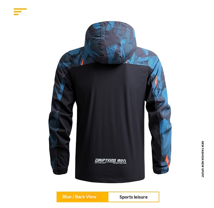 boy Boy Cross-Border Men's Spring And Autumn Hiking Thin Casual Quick-Dry Windproof Outdoor Sports Hooded Jacket_voghion.com