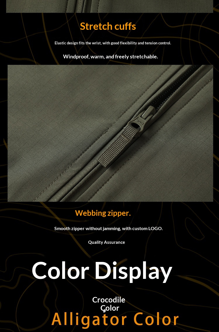 boy Boy Angken Outdoor UF Delta Tactical Soft Shell For Men, Autumn And Winter Windproof Stand Collar Jacket With Multiple_voghion.com