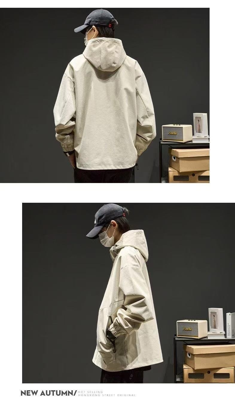 Windjacke für Jungen, Herbst, Outdoor, winddicht, Jugendoberteil, Frühlingsjacke, Herrenbekleidung_voghion.com