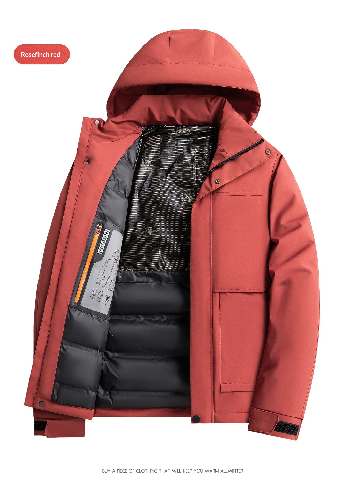 Giacca da ragazzo in piumino, calda e spessa, in cotone al grafene, per uomo, abbigliamento invernale antifreddo_voghion.com