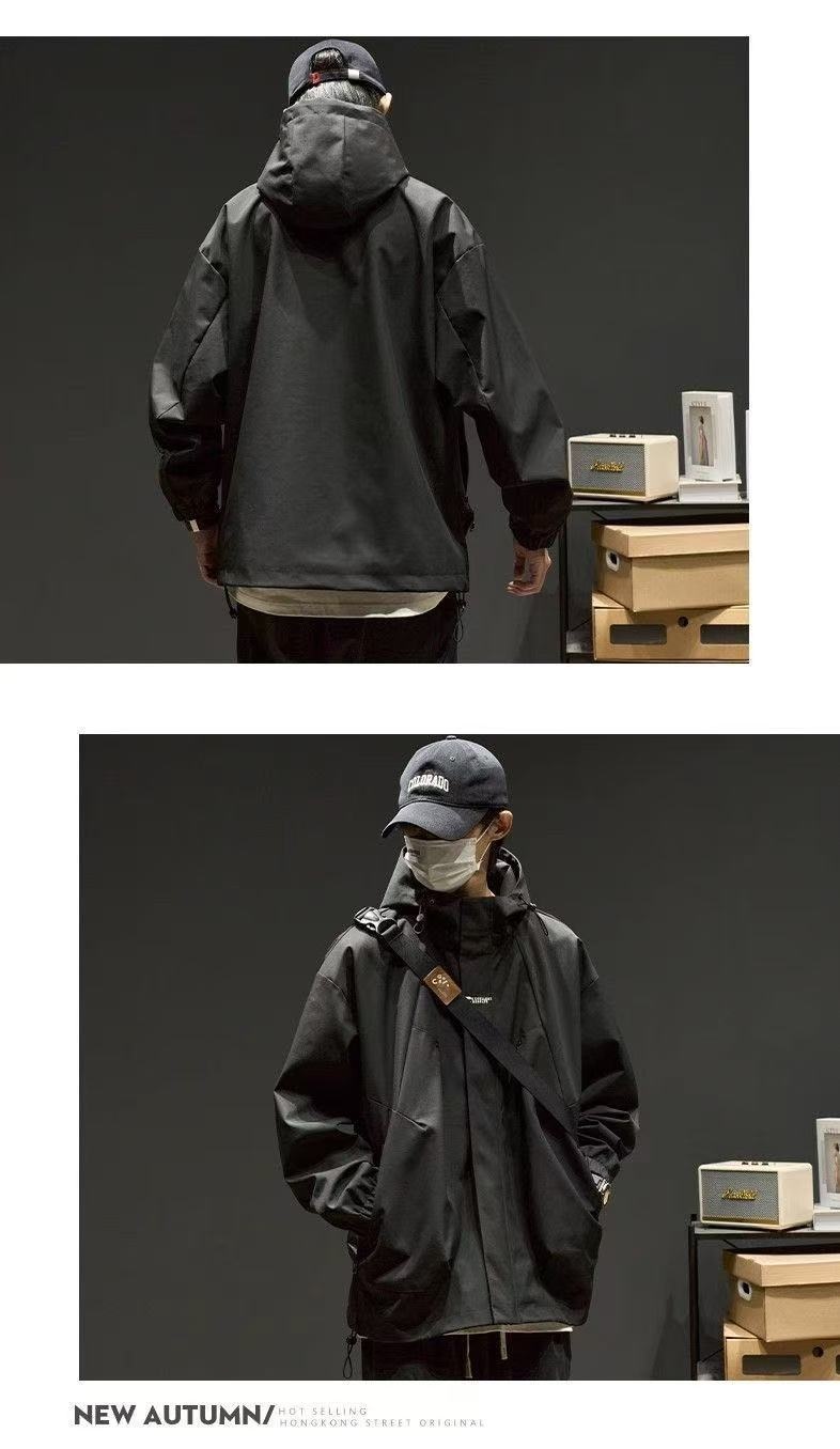 Windjacke für Jungen, Herbst, Outdoor, winddicht, Jugendoberteil, Frühlingsjacke, Herrenbekleidung_voghion.com