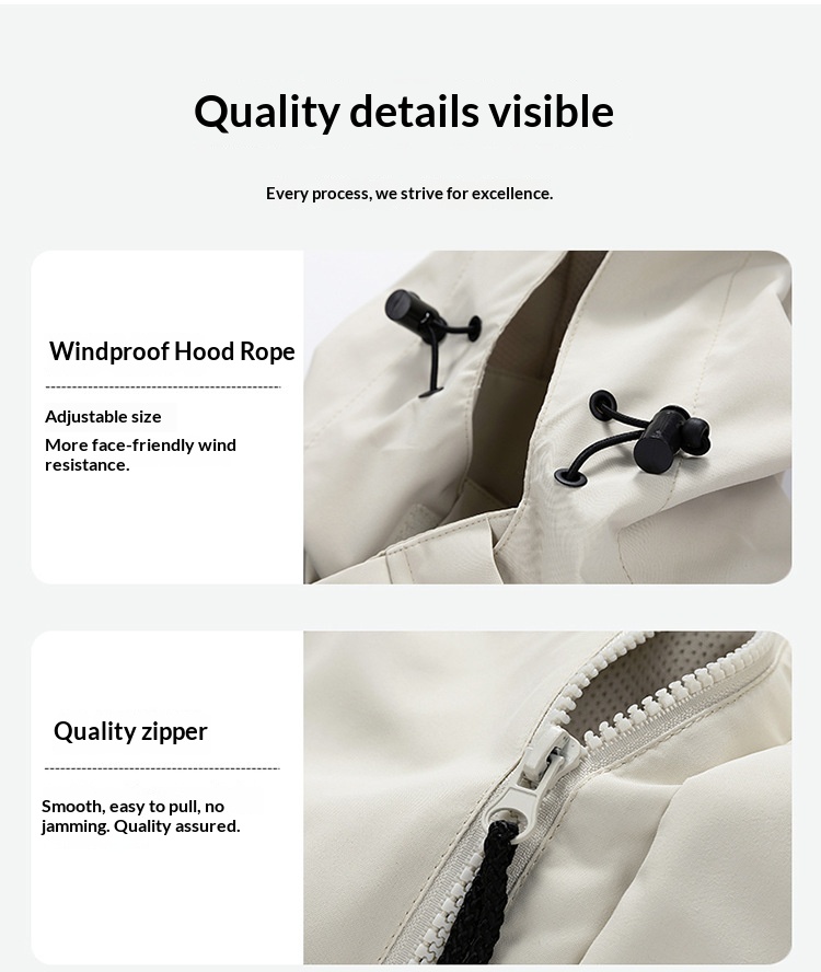Outdoor-Windjacke für Männer und Frauen, Paare im Frühlings- und Herbststil, wind- und wasserdicht, trendige Jacke für junge Leute_voghion.com