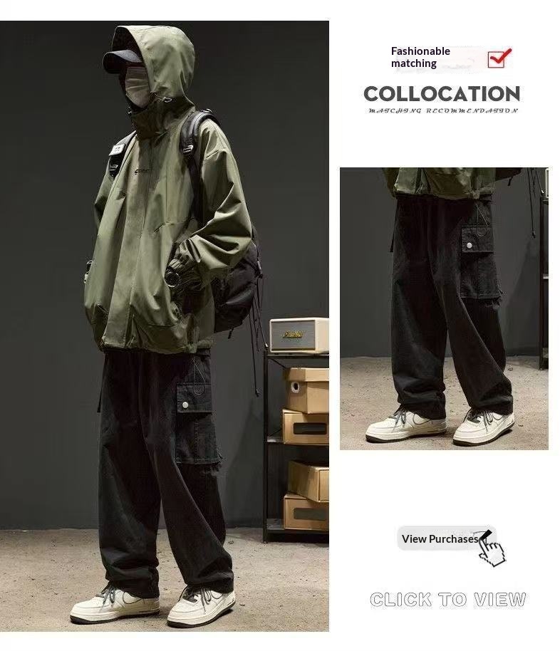 Windjacke für Jungen, Herbst, Outdoor, winddicht, Jugendoberteil, Frühlingsjacke, Herrenbekleidung_voghion.com