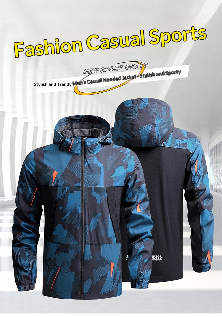 boy Boy Cross-Border Men's Spring And Autumn Hiking Thin Casual Quick-Dry Windproof Outdoor Sports Hooded Jacket_voghion.com