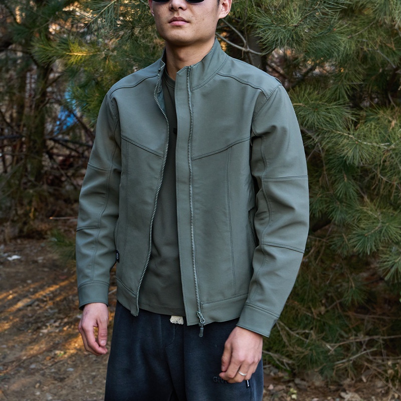 boy Boy Autumn Winter Outdoor Assassin Jacket Single Layer Men's Thin Administrive Brehable Multi Pocket Tactical Uniform_voghion.com