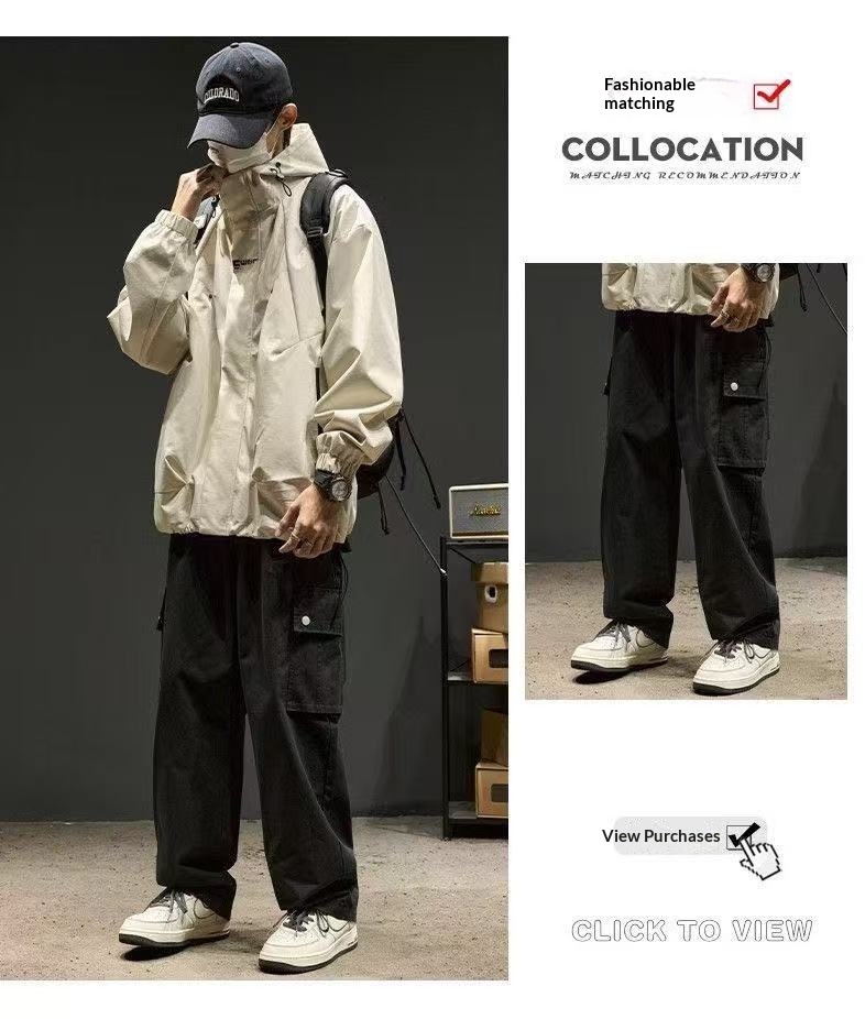 Windjacke für Jungen, Herbst, Outdoor, winddicht, Jugendoberteil, Frühlingsjacke, Herrenbekleidung_voghion.com