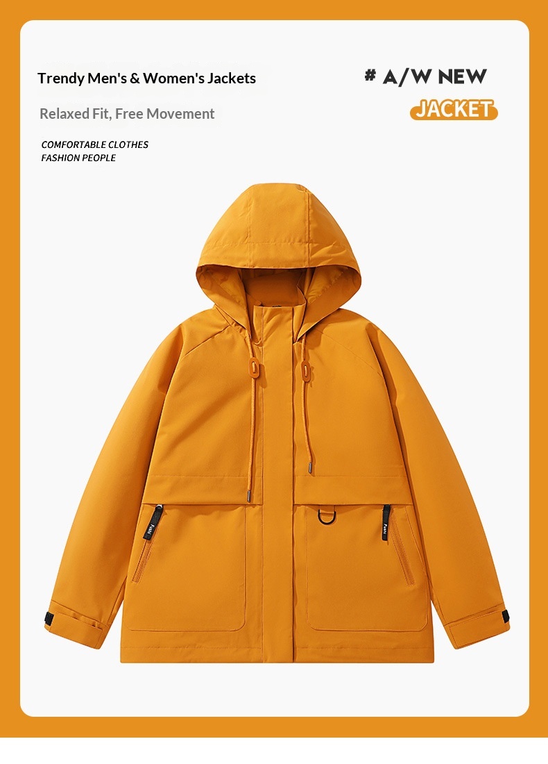 boy Boy Rose Story Huang Yimei Same Style Women Spring Autumn Skiing Three-in-One Jacket Men Windproof Waterproof_voghion.com