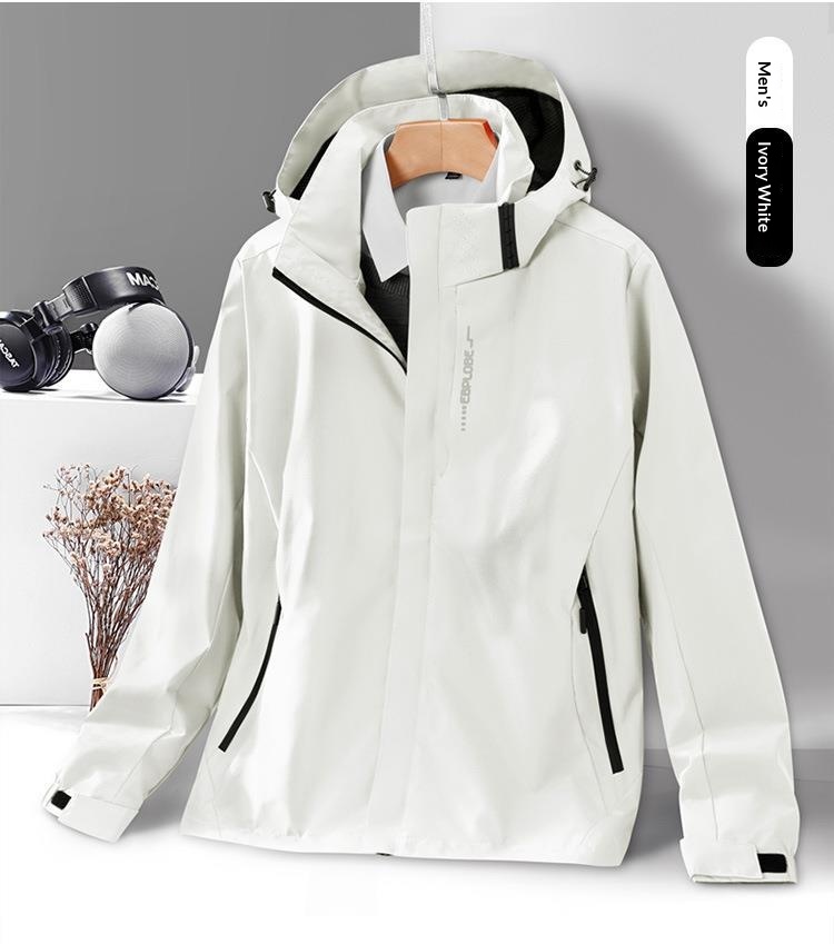 Giacca a vento sottile monostrato da uomo, antivento e traspirante, stile da coppia, cappotto casual, primavera autunno, nuova da esterno_voghion.com