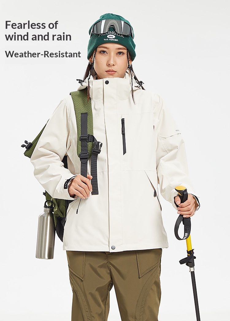 Boy Mouxihe Drei-in-Eins-Jacke im gleichen Stil für Damen und Herren, Outdoor-Camping, winddicht, wasserdicht, Arbeitskleidung, individuell anpassbar_voghion.com