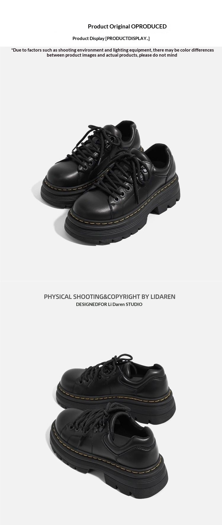 Voyage Voyage 2025 Nouvelles chaussures Martin à semelle épaisse pour femmes, chaussures Derby en cuir rehaussantes pour l'automne, mocassins de style britannique_voghion.com