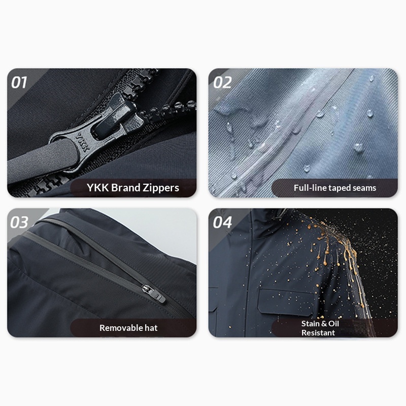 Boy 3-in-1 Abnehmbare High-End Business Outdoor Wasserdichte Winddichte Verdickte Warme Jacke zum Wandern Bergsteigen Camping Für_voghion.com