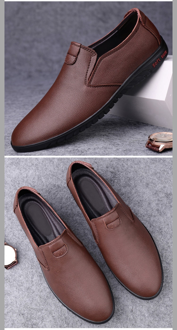 Voyage Voyage Autumn Men's PU Leather Wholesale Casual Shoes Men Soft Sole Breathable Slip-On Loafers_voghion.com