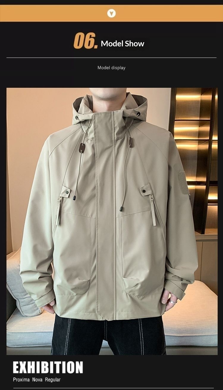 ragazzo Ragazzo Autunno Inverno Nuovo Stile Sportivo Giacca a vento Unisex Outdoor Viaggio Escursionismo Coppia Cappotto_voghion.com