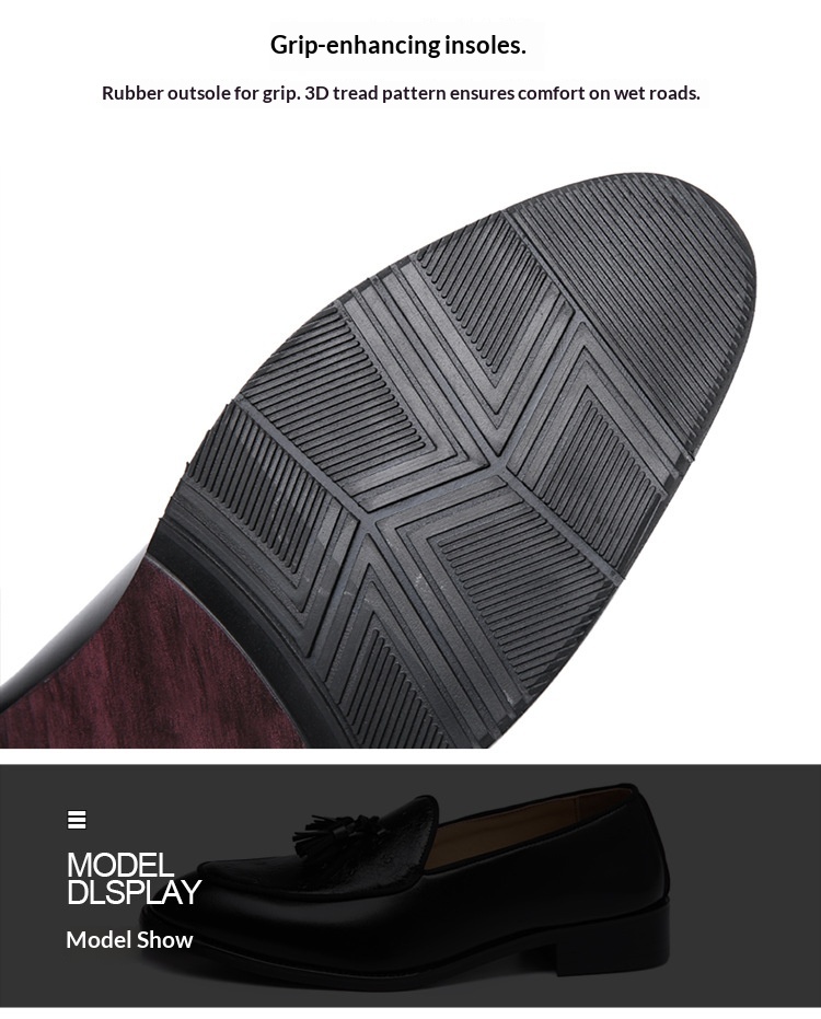 Voyage Voyage British Style Men's Leather Shoes Youth Pointed Toe Tassel Loafers In Stock Wholesale_voghion.com