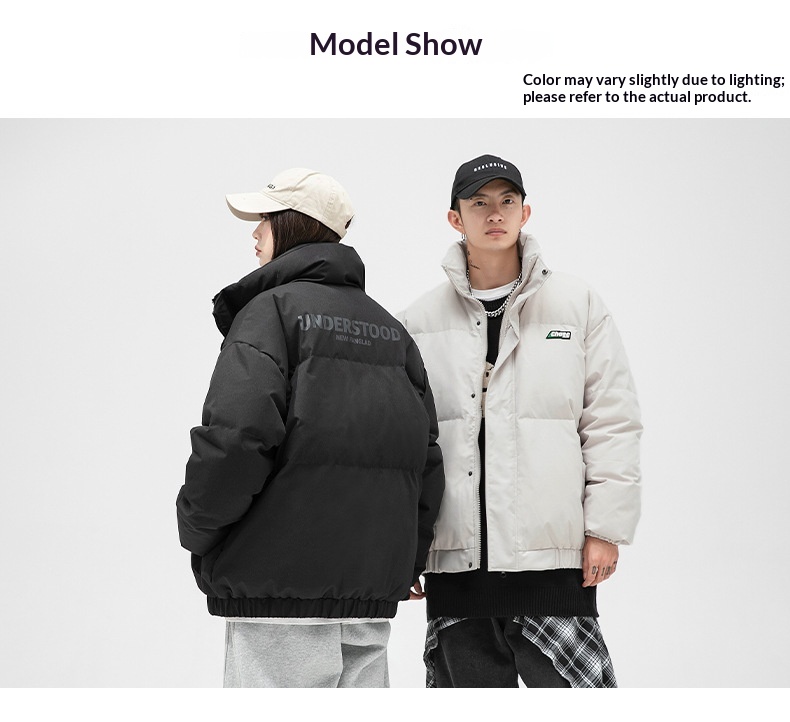 Doudoune homme style japonais Hanlu, collection hiver 2024, épaisse et imprimée._voghion.com