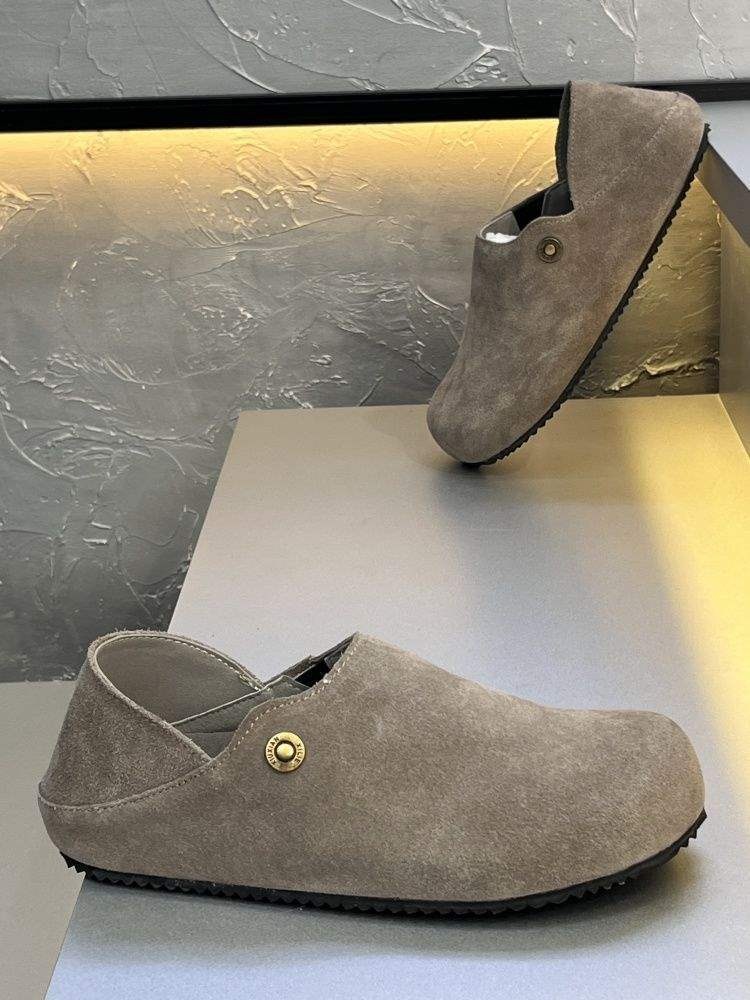 Voyage FGJX Men's European And American Bronze Brown Closed-Toe Two-Way Versatile Loafers Soft Sole Slip-On Lazy_voghion.com