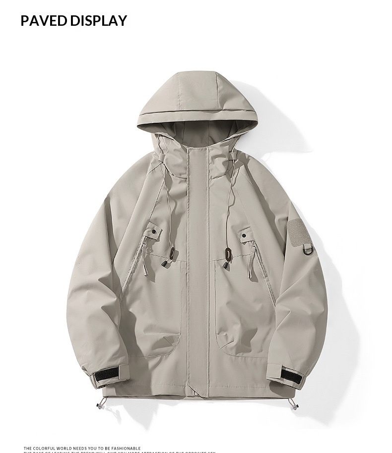 ragazzo Ragazzo 2024 Nuova giacca a vento alla moda per ragazzi da uomo e donna, stile giapponese semplice, versatile, antivento e antipioggia_voghion.com