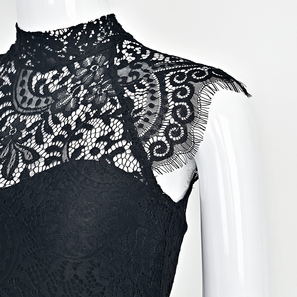 ChicShe ChicShe European And American Elegant Belt Lace Bow Sheer High-End Sexy Bodycon Bandage Dress_voghion.com