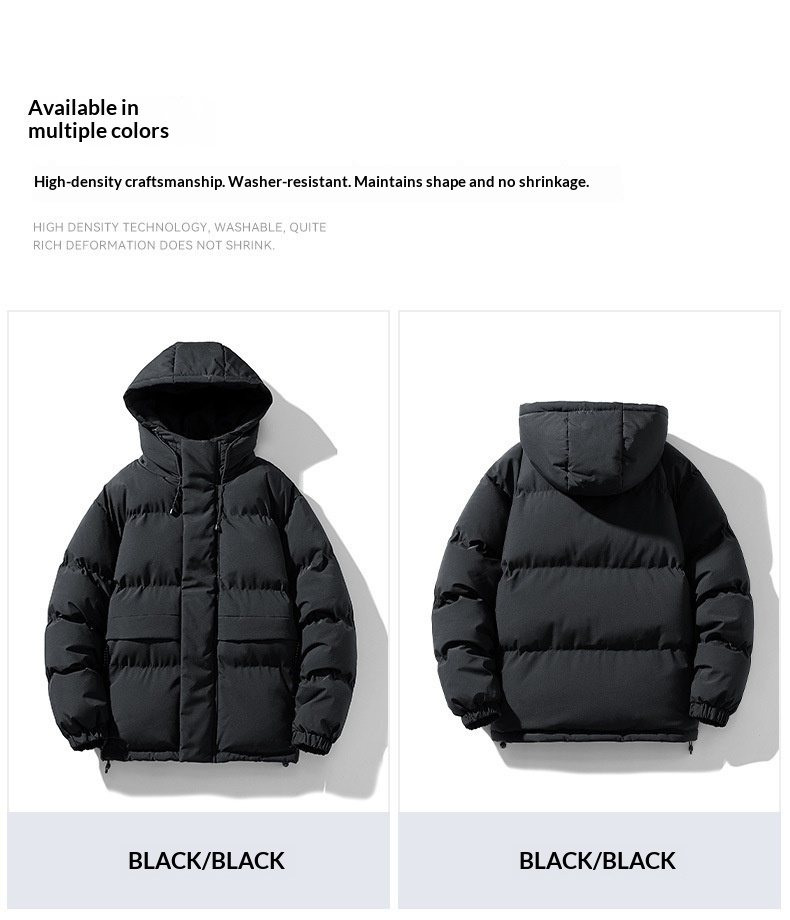 Manteau d'hiver épais en duvet pour garçon, collection 2023, vêtements d'extérieur pour jeunes, veste matelassée en coton, tendance mode homme._voghion.com