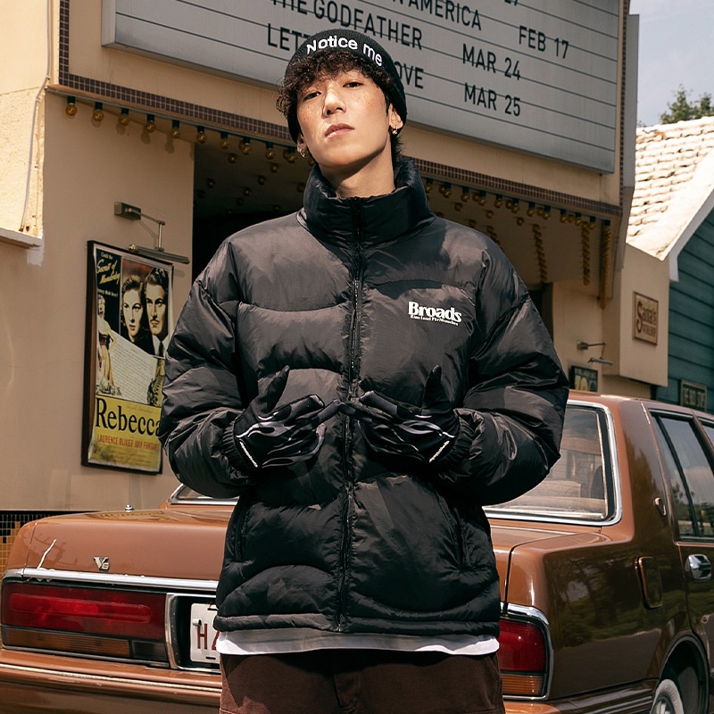 boy 90 American Style Short Down For Men Winter New Letter Print Trendy Brand Couple Warm Puffer Jacket_voghion.com