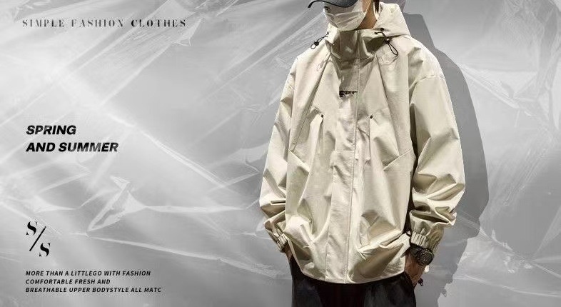 Windjacke für Jungen, Herbst, Outdoor, winddicht, Jugendoberteil, Frühlingsjacke, Herrenbekleidung_voghion.com