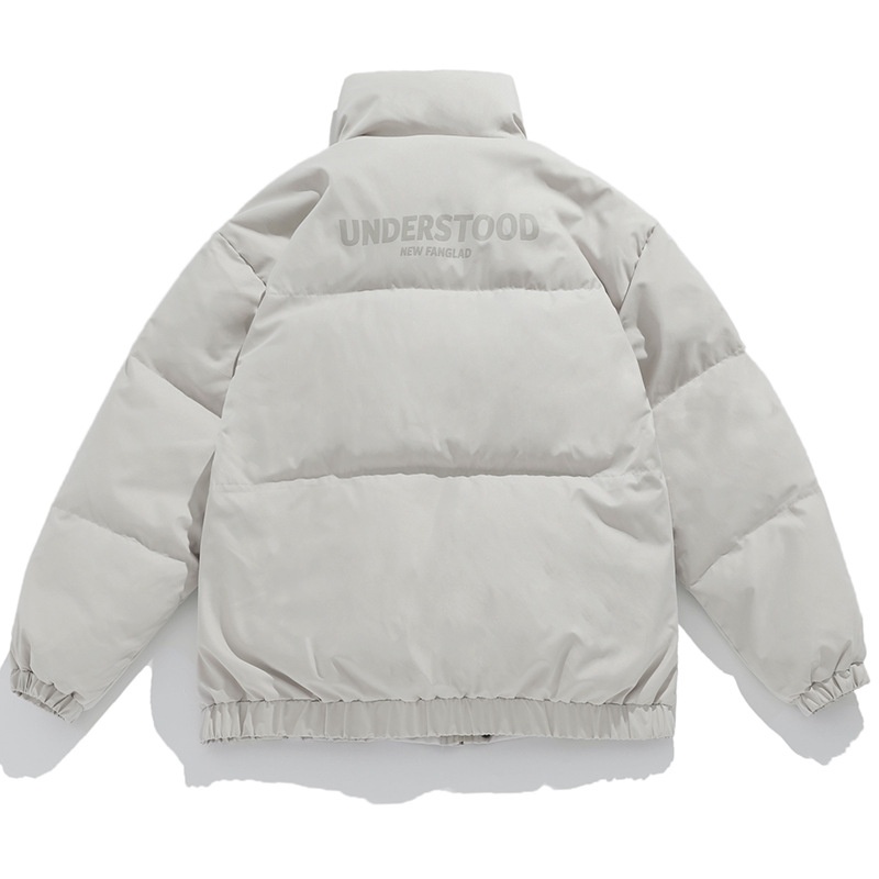 Vêtements pour hommes Hanlu, collection hiver 2024, doudoune épaisse et tendance à col montant, en coton Q_voghion.com