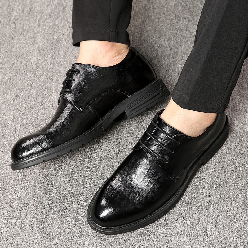 WalkPrime WalkPrime 2025 Cross-Border Herbst/Winter Brogue Business Herren Trendy Korean Version Echtleder Casual British Style Vielseitig_voghion.com