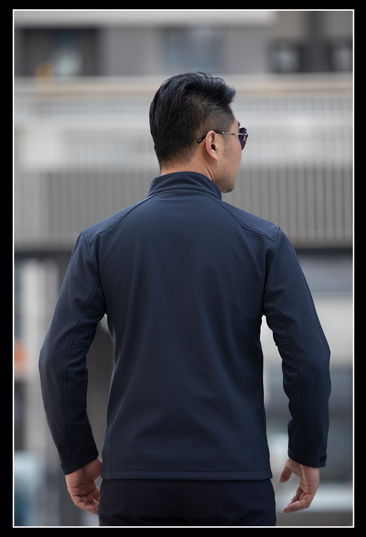 boy Boy Angken Autumn Winter New Men's Tactical Jacket Waterproof Wear-resistant Stand Collar Casual Versatile Fleece Thin Coat_voghion.com