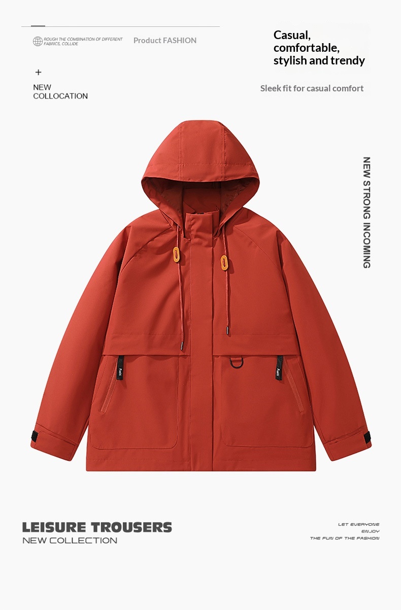 boy Boy Rose Story Huang Yimei Same Style Women Spring Autumn Skiing Three-in-One Jacket Men Windproof Waterproof_voghion.com