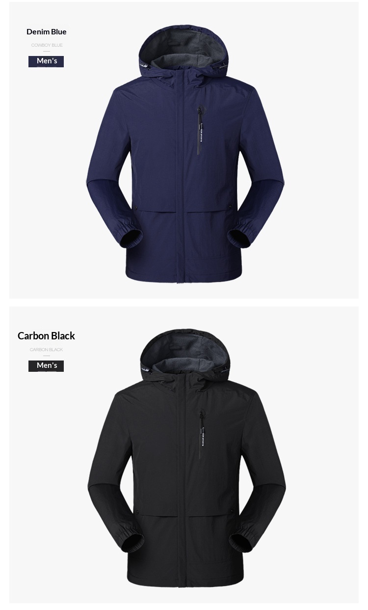 Jungen Frühling Herbst Sommer Outdoor Herren Einlagiger dünner lässiger atmungsaktiver wind- und regendichter Mantel Wanderjacke_voghion.com