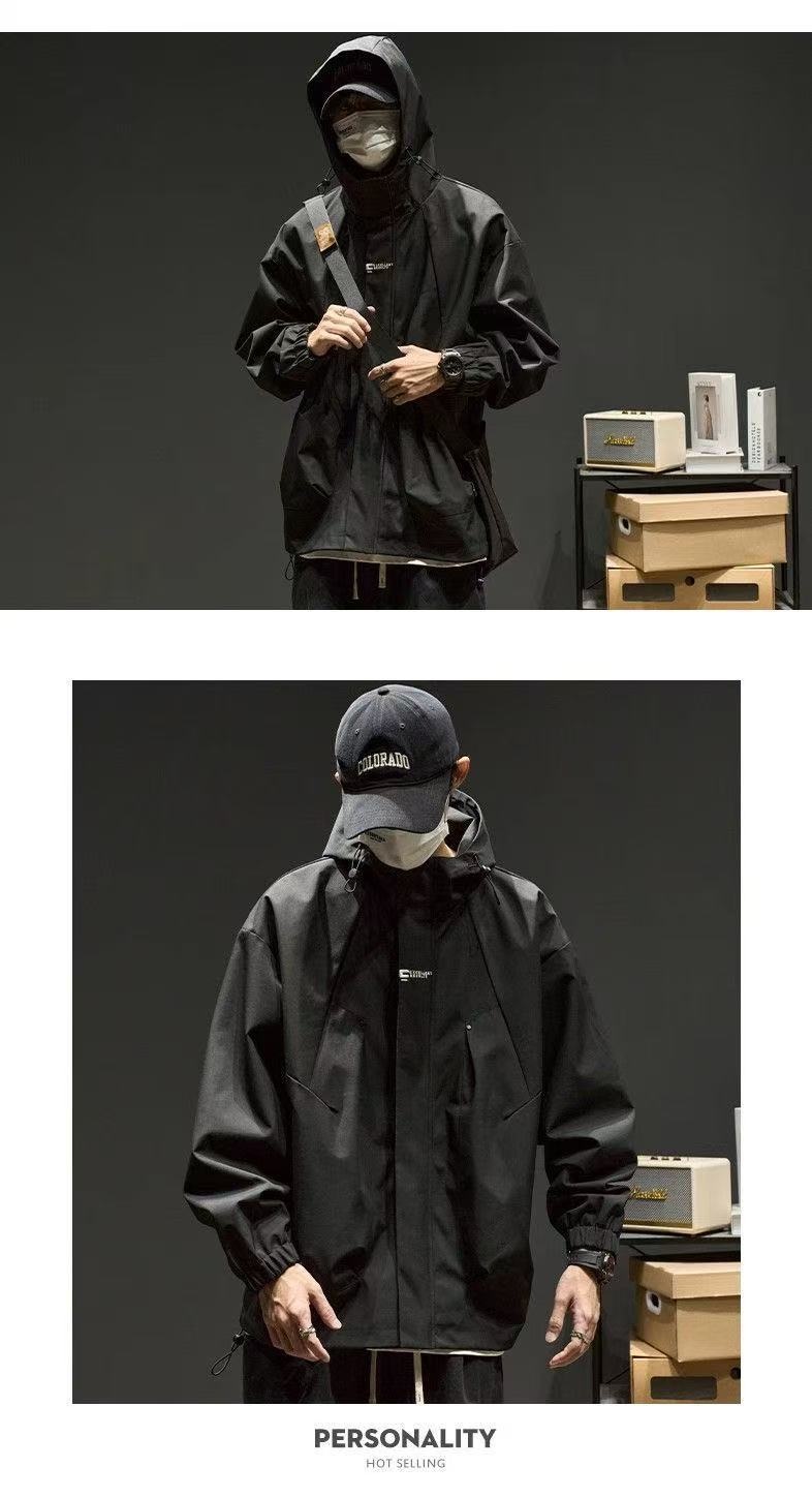 Windjacke für Jungen, Herbst, Outdoor, winddicht, Jugendoberteil, Frühlingsjacke, Herrenbekleidung_voghion.com