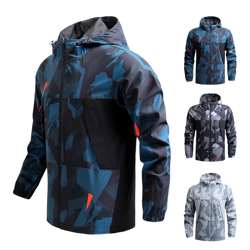 boy Boy Cross-Border Men's Spring And Autumn Hiking Thin Casual Quick-Dry Windproof Outdoor Sports Hooded Jacket_voghion.com